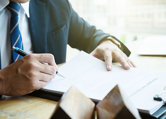 Businessman considering alternative finance examples