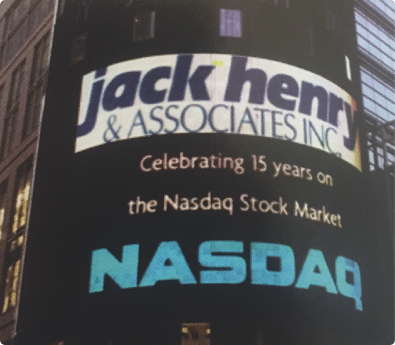 NASDAQ building sign