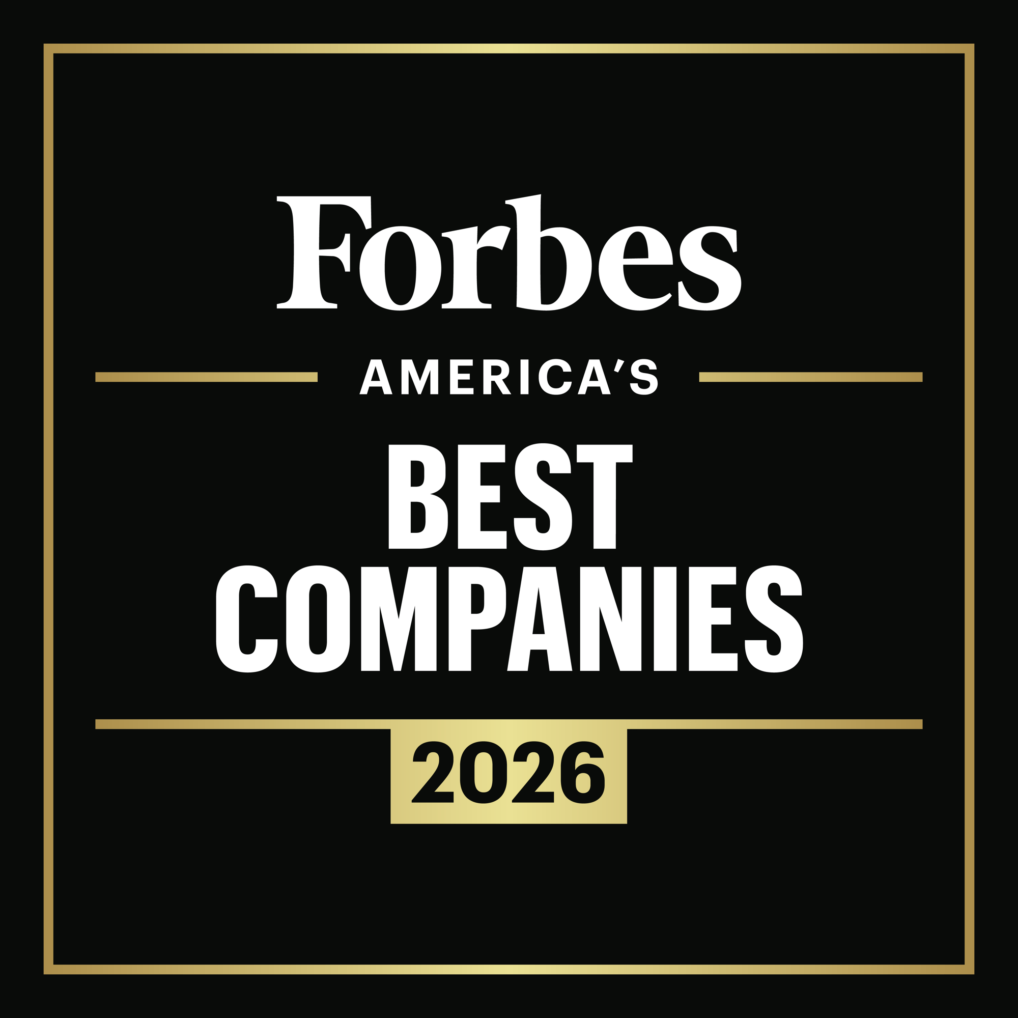 2026-Forbes-America_s Best Companies-Award Logo-Square-Dark-300PPI