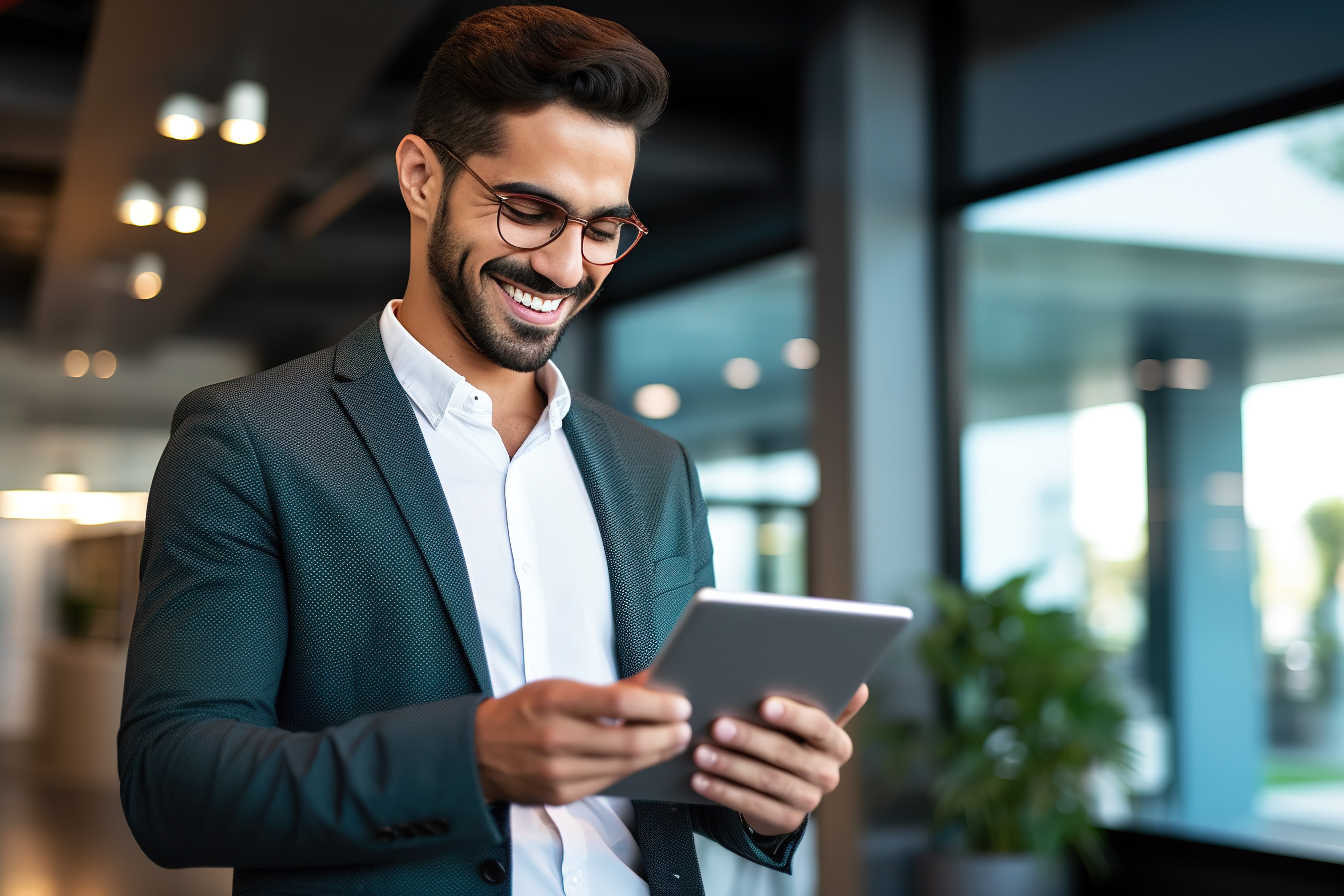 man-working-on-instant-payment-strategy image